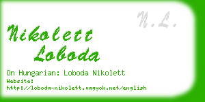 nikolett loboda business card